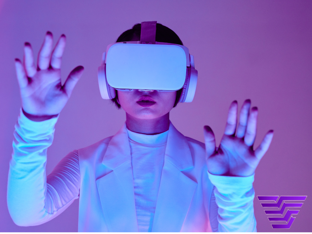 Persona con gafas de realidad virtual